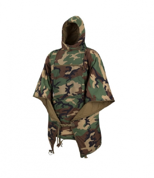 Helikon-Tex SWAGMAN ROLL® Poncho - Climashield® Apex 67g - US Woodland Camouflage