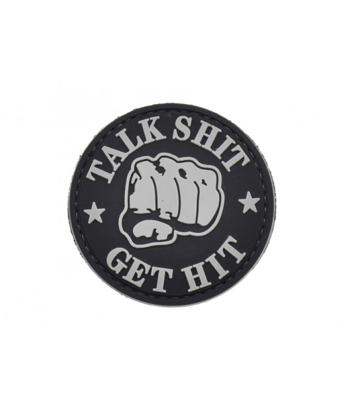 TALK SHIT * GET HIT PVC Velcro patch