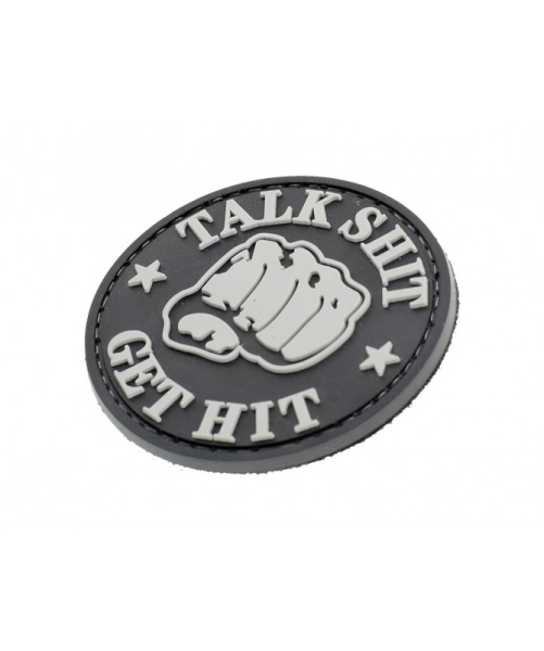 TALK SHIT * GET HIT PVC Velcro patch