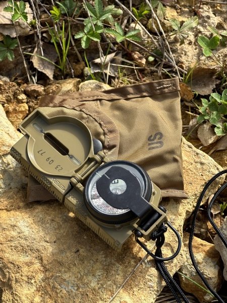 US Army Cammenga Phosphorescent Lensatic Compass Coyote