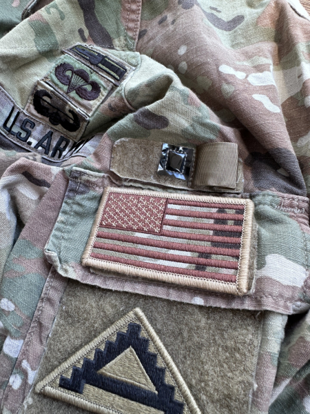 AMERICAN FLAGS MULTICAM - Forward Velcro Abzeichen