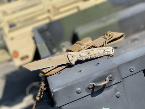Buck GCK TANTO POINT 893 Gürtelmesser Coyote