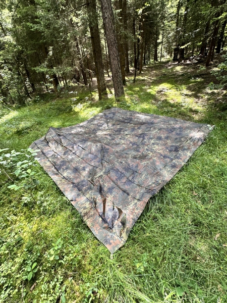 TARP PE R/S 3X3M BW FLECKTARN