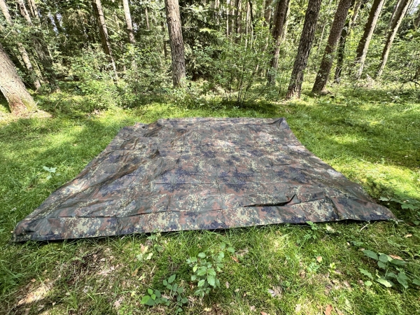 TARP PE R/S 3X3M BW FLECKTARN