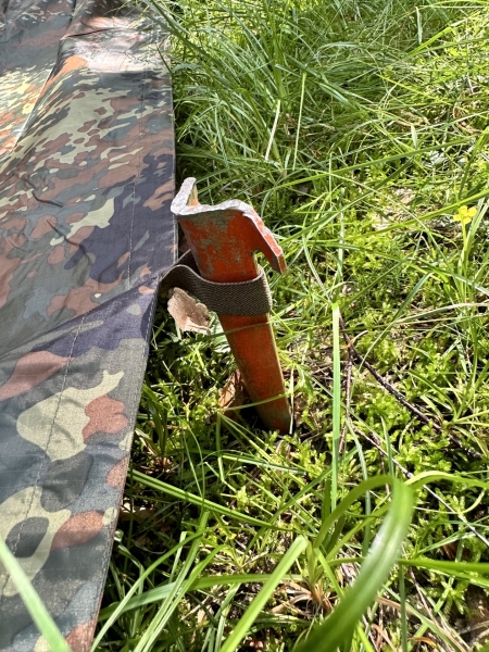 US ARMY Aluminium Zelt Hering Orange