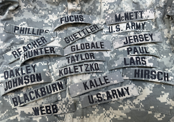 US Army UCP ACU Velcro Uniform Name tape Namensstreifen Name Nickname