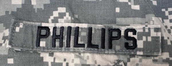 US Army UCP ACU Velcro Uniform Name tape Namensstreifen Name Nickname