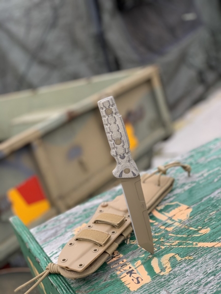 Buck GCK TANTO POINT 893 Gürtelmesser Coyote