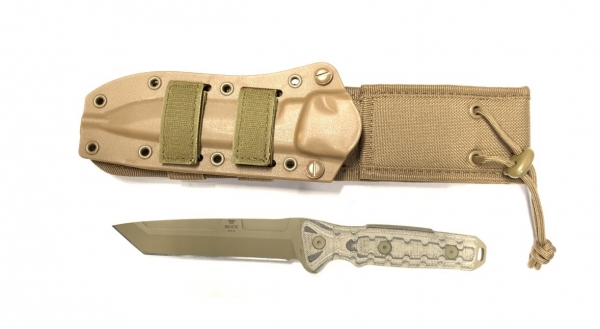 Buck GCK TANTO POINT 893 Gürtelmesser Coyote