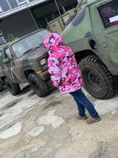 ECWCS Cold Weather Regenjacke mit Kapuze Pink Camouflage