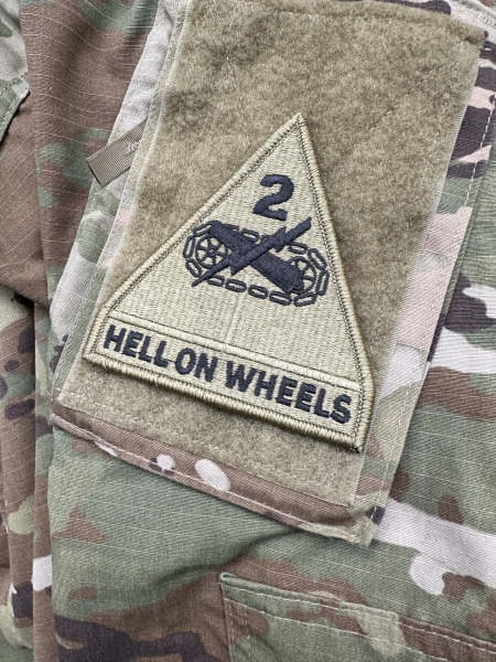 2nd Armor Division Hell on Wheels Multicam Scorpion patch
