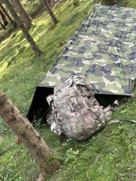 TacGear M90 Swedisch Camouflage Tarp / Basha Biwakplane
