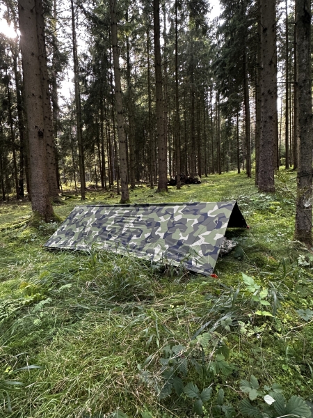 TacGear M90 Swedisch Camouflage Tarp / Basha Biwakplane