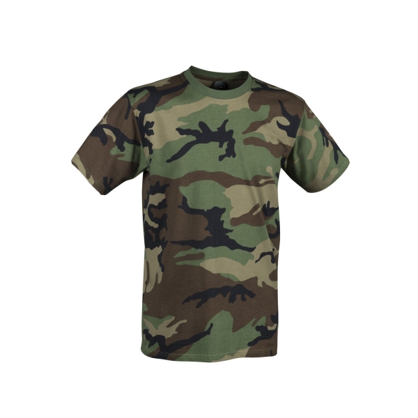 Helikon Tex T-Shirt - Cotton - US Woodland Camouflage