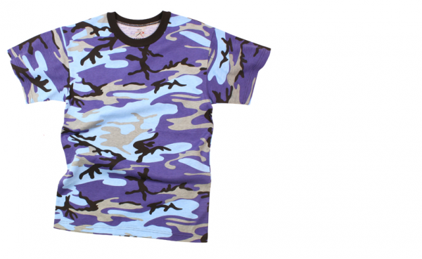 ELECTRIC BLUE CAMOUFLAGE T-SHIRT