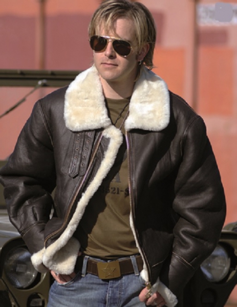 US B3 LAMMFELL Lederjacke BOMBERJACKE