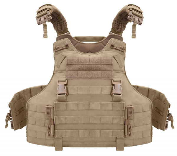 Warrior Assault System Quad Release Molle Plate Carrier Coyote