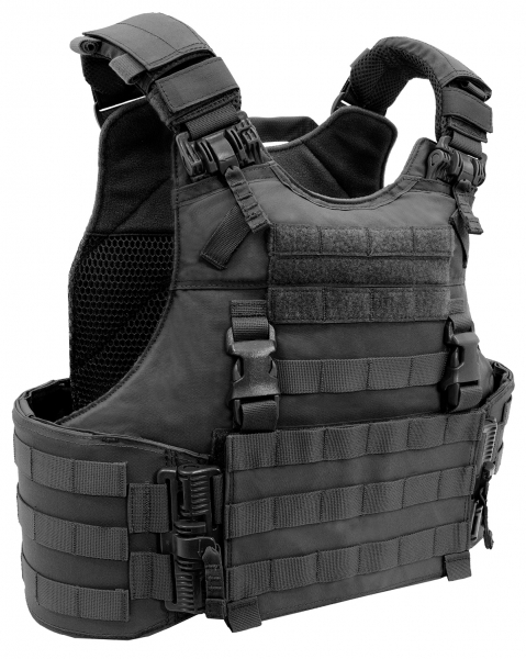Warrior Assault System Quad Release Molle Plate Carrier Black