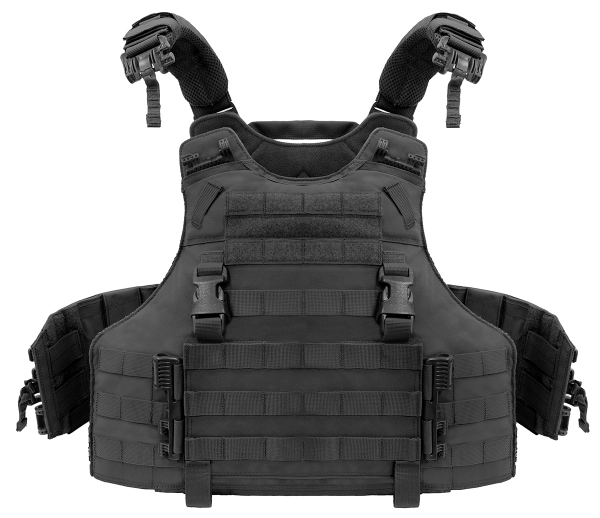 Warrior Assault System Quad Release Molle Plate Carrier Black