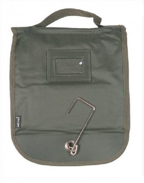 WASCHZEUGTASCHE MIT SPIEGEL OLIV