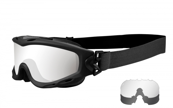 Wiley X Spear Schutzbrille Black Smoke/Clear