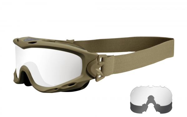 Wiley X Spear Schutzbrille Tan Smoke/Clear