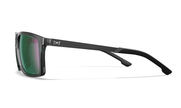 WileyX Axe Captivate Polarized Green Mirror/ Gloss Crystal Grey